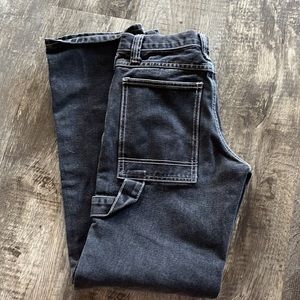John Galt Black High Rise Carpenter Jeans